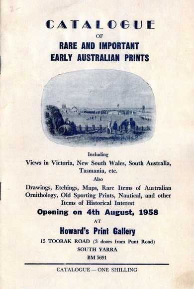 Title: b'Catalogue of rare and important early Australian prints.'