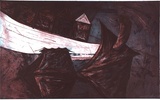 Artist: STAFFIERI, Mara | Title: not titled ('O' Grady?) | Date: 1994 | Technique: etching, printed in colour, from multiple plates