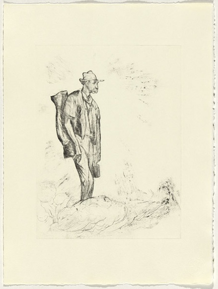 Artist: Dyson, Will. | Title: Portrait of Henry Lawson. | Date: c.1929 | Technique: etching and drypoint, printed in black ink, from one zinc plate