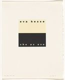 Artist: b'Burgess, Peter.' | Title: b'eva hesse: she as eve.' | Date: 2001 | Technique: b'computer generated inkjet prints, printed in colour, from digital file'