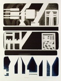 Artist: b'Davidson, Diana.' | Title: b'Palinque.' | Date: 1976 | Technique: b'etching and aquatint, printed in colour, from five plates'