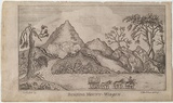 Artist: b'Carmichael, John.' | Title: b'Burning Mount - Wingen.' | Date: 1838 | Technique: b'etching, printed in black ink, from one copper plate'