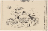 Artist: MACQUEEN, Mary | Title: Carnival, San Remo | Date: 1957 | Technique: lithograph, printed in black ink, from one plate | Copyright: Courtesy Paulette Calhoun, for the estate of Mary Macqueen
