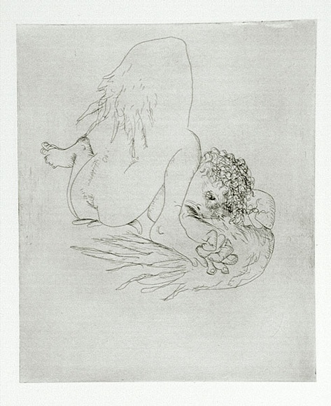 Artist: b'BOYD, Arthur' | Title: b'Icarus falling.' | Date: 1971 | Technique: b'etching, printed in black ink, from one plate' | Copyright: b'Reproduced with permission of Bundanon Trust'