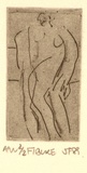 Artist: b'Furlonger, Joe.' | Title: b'Figure - small' | Date: 1992 | Technique: b'etching, printed in black ink, from one plate'