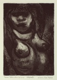 Artist: BOYD, Arthur | Title: Woman with arms above her head | Date: 1968 - 1983 | Technique: etching and aquatint, printed in black ink, from one plate