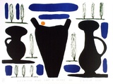 Artist: b'Chilcott, Gavin.' | Title: b'Opiated jars and heart pot.' | Date: 1989 | Technique: b'lithograph, printed in colour, from multiple stones'