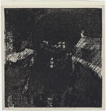 Artist: MADDOCK, Bea | Title: Head I: etching experiment | Date: 1972 | Technique: photo-etching and aquatint