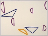 Artist: b'Rooney, Robert.' | Title: b'JCV7' | Date: 2002, April - May | Technique: b'lithograph, printed in yellow, blue and magenta ink' | Copyright: b'Courtesy of Tolarno Galleries'