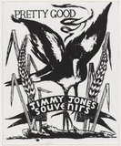 Artist: WORSTEAD, Paul | Title: Pretty Good - Jimmy Jones Souvenirs | Date: 1990 | Technique: screenprint, printed in black ink, from one stencil | Copyright: This work appears on screen courtesy of the artist