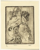 Artist: WALKER, Murray | Title: Chris | Date: 1965 | Technique: etching, printed in black ink, from one plate