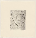 Title: Head 3 | Date: 1977 | Technique: drypoint, printed in black ink, from one perspex plate