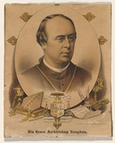 Title: His grace Archbishop Vaughan [recto]; Her royal highness the Princess Royal of England [verso] | Date: 1883 | Technique: lithograph, printed in colour, from multiple stones