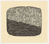 Artist: b'Wells, Dianna.' | Title: b'not titled [t.v. screen]' | Date: 1981 | Technique: b'linocut, printed in black ink, from one block'