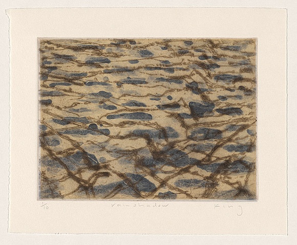 Artist: b'KING, Martin' | Title: b'Rainshadow' | Date: 1999 | Technique: b'aquatint, printed in colour, from two plates'