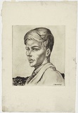 Artist: b'Grey, F. Millward.' | Title: b'Jim, an Australian boy.' | Date: c.1935 | Technique: b'drypoint, printed in dark brown ink, from one plate'