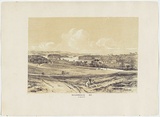 Artist: b'PROUT, John Skinner' | Title: b'Woolloomooloo Bay, Sydney.' | Date: 1842 | Technique: b'lithograph, printed in colour, from two stones (black and brown tint stone)'