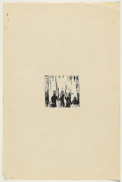 Artist: b'Johnson, Tim.' | Title: b'not titled' | Date: 1976 | Technique: b'woodcut, printed in black ink, from one block' | Copyright: b'\xc2\xa9 Tim Johnson'