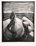 Artist: b'Abraham, Deborah.' | Title: b'Sad realization..' | Date: 1985 | Technique: b'etching and aquatint'