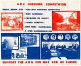 Artist: Lane, Leonie. | Title: A.R.U. guessing competition. | Date: (1980) | Technique: screenprint, printed in colour, from two stencils | Copyright: © Leonie Lane
