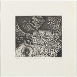 Artist: Gittoes, George. | Title: The green lounge. | Date: 1971 | Technique: etching, printed in black ink, from one plate