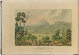 Artist: b'LYCETT, Joseph' | Title: bBen Lomond, from Arnolds Heights, a part of Tasmans Peak, Van Diemen's Land. | Date: 1824 | Technique: b'etching, aquatint and roulette, printed in black ink, from one copper plate; hand-coloured'