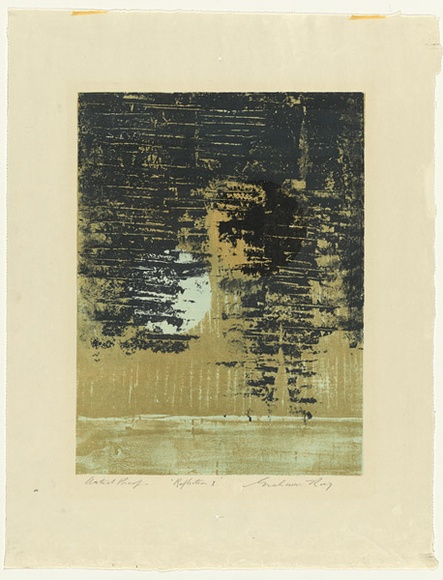 Artist: b'KING, Grahame' | Title: b'Reflection I' | Date: (1966) | Technique: b'lithograph, printed in colour, from multiple stones [or plates]'