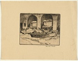 Title: b'Fishing boats at Atami' | Date: 1937 | Technique: b'etching, printed in brown ink, from one plate'