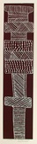 Artist: b'Puruntatameri, Mathew Freddy.' | Title: b'Pukumani pole' | Date: 1996, June | Technique: b'linocut, printed in black ink, from one block'