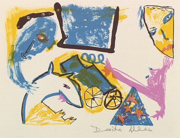 Artist: b'Allen, Davida' | Title: b'Dog is not a dog.' | Date: 1991, July - September | Technique: b'lithograph, printed in colour, from five stones'