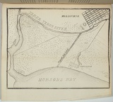 Artist: b'Ham Brothers.' | Title: bnot titled [Map of the Yarra and Hobson's Bay showing the proposed canal to the beach]. | Date: 1850 | Technique: b'lithograph, printed in black ink, from one stone'