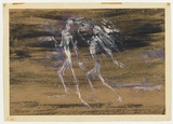 Artist: Lempriere, Helen | Title: Ninja | Date: c.1955 | Technique: monotype, printed in colour, from two plates