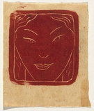 Artist: Bell, George.. | Title: (Greek head). | Technique: linocut, printed in black ink, from one block