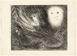 Artist: b'BOYD, Arthur' | Title: b'The vision of the church on fire.' | Date: (1965) | Technique: b'lithograph, printed in black ink, from one plate' | Copyright: b'Reproduced with permission of Bundanon Trust'