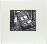 Artist: MADDOCK, Bea | Title: (Clothes on a line) | Date: c.1982 | Technique: relief-etching, printed in black ink, from one plate