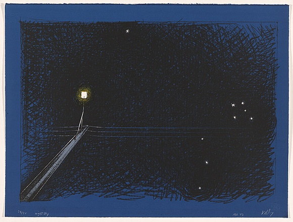Artist: b'Kelly, William.' | Title: b'Night sky southern cross.' | Date: 1988-93 | Technique: b'screenprint, printed in colour, from four stencils'