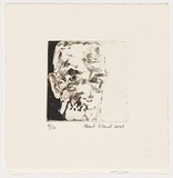 Artist: Ward, Mark. | Title: Self portrait | Date: c.2003 | Technique: aquatint, printed in black ink, from one plate