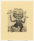 Artist: Hay, Bill. | Title: Tuneless serenaders | Date: 1992, April - May | Technique: lithograph, printed in black ink, from one stone; handcoloured