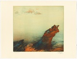 Artist: SCHMEISSER, Jorg | Title: Lord Howe Island: nine examples in intaglio | Date: 1984 | Technique: etching, softground  and aquatint, printed in colour, from two plates | Copyright: © Jörg Schmeisser