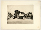 Artist: PLATT, Austin | Title: Firbank CEGGS, Melbourne | Date: 1936 | Technique: etching, printed in black ink, from one plate