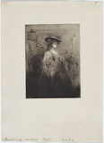 Artist: b'Conder, Charles.' | Title: b'Portrait of Mrs Conder.' | Date: c.1905 | Technique: b'drypoint, printed in black ink with heavy plate-tone, from one plate'