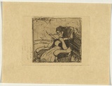 Artist: b'Hirschfeld Mack, Ludwig.' | Title: b'Girl student.' | Date: 1918 | Technique: b'etching, printed in black ink, from one plate'