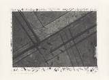 Artist: b'MEYER, Bill' | Title: b'Cuts and little floating bits' | Date: 1981 | Technique: b'photo-etching, aquatint, drypoint, printed in black ink, from one zinc plate (pre-coated photo-engraving mitsui)' | Copyright: b'\xc2\xa9 Bill Meyer'