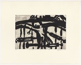 Artist: Harris, Jeffrey. | Title: Crucified and almost used up | Date: 1999 | Technique: sugar-lift etching, printed in black ink, from one plate