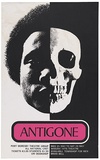 Artist: UNKNOWN ARTIST, | Title: Antigone. Port Moresby Theatre Group, all national cast. | Date: not dated | Technique: screenprint, printed in colour ink, from multiple screens
