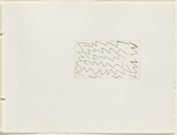 Artist: JACKS, Robert | Title: not titled [abstract linear composition]. [leaf 16 : recto] | Date: 1978 | Technique: etching, printed in black ink, from one plate