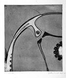 Artist: b'WICKS, Arthur' | Title: b'Eye of God' | Date: 1967 | Technique: b'etching and aquatint, printed in black ink, from one plate'