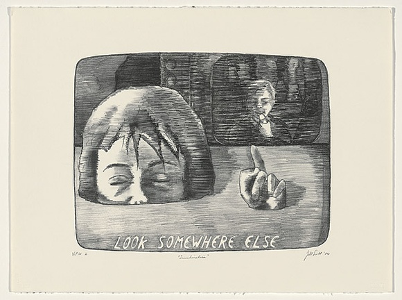 Artist: b'Scott, Jill.' | Title: b'Sensationalism' | Date: 1984 | Technique: b'lithograph, printed in black ink, from one stone'