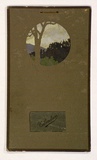 Artist: b'Derham, Frances.' | Title: b'Calendar: Sunset, Narbethong.' | Date: 1910 | Technique: b'stencil, printed in colour, from multiple stencils'