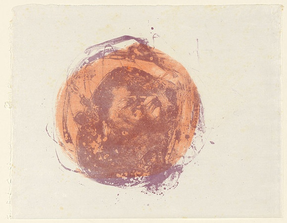 Artist: MACQUEEN, Mary | Title: Experiment | Date: 1968 | Technique: lithograph, printed in colour, from  two plates in purple and orange ink | Copyright: Courtesy Paulette Calhoun, for the estate of Mary Macqueen